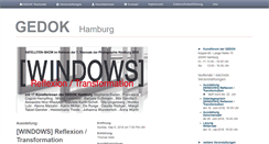 Desktop Screenshot of gedok-hamburg.de