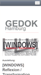 Mobile Screenshot of gedok-hamburg.de
